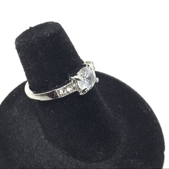 3/4 Carat Round Cut CZ 4-Prong Engagement RingH15 - Picture 5 of 7